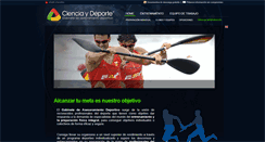 Desktop Screenshot of cienciaydeporte.es