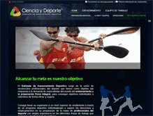 Tablet Screenshot of cienciaydeporte.es